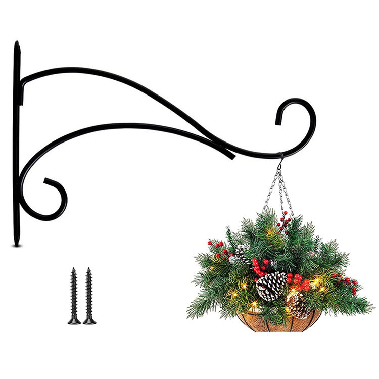 Zhaosheng Hardware - Soporte de pared para plantas, gancho de metal para colgar cestas, linternas, campanillas de viento