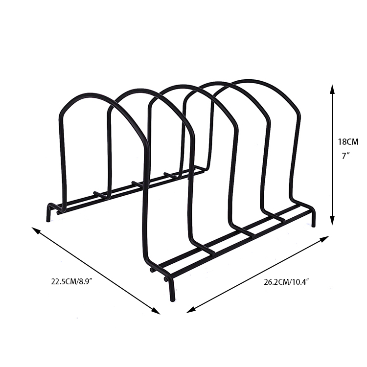 Zhaosheng Hardware - Organizador de cocina, estante para galletas, bandeja y tapa de olla, organizador para tabla de cortar, soporte para cacerola