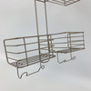Zhaosheng - Estantes de ducha con carrito de baño sin perforación, organizador de carrito de ducha colgante a prueba de óxido