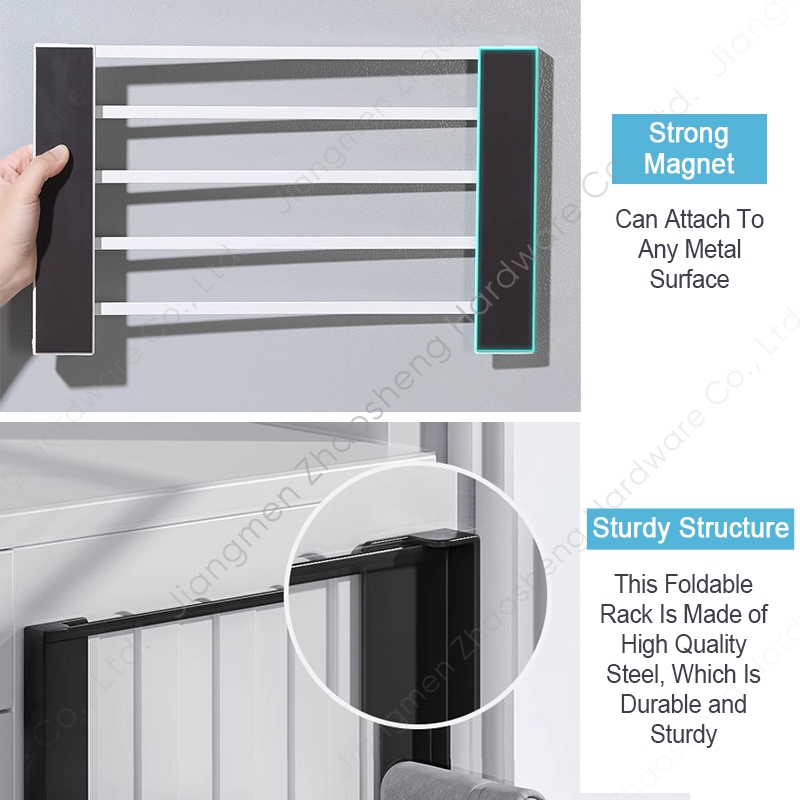 Percha magnética plegable para ropa, perchas plegables, organizador para lavadora