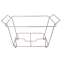 Hardware Zhaosheng - 1/2 Half -Samise de alambre Rack Chafer Chafer Food Calmer Broting Plato Racks de alambre Ratch