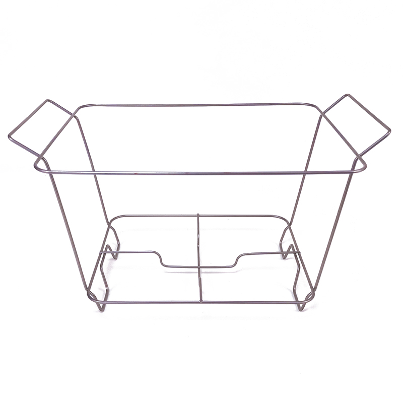 Hardware Zhaosheng - 1/2 Rack de roce de alambre desechable de medio tamaño con sartén de aluminio y cuchara