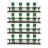 Zhaosheng Hardware - Estante colgante para tarros de especias, soporte para botellas de especias, estante de pared para cocina, especias de acero y metal