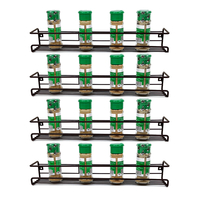 Zhaosheng Hardware - Estante colgante para tarros de especias, soporte para botellas de especias, estante de pared para cocina