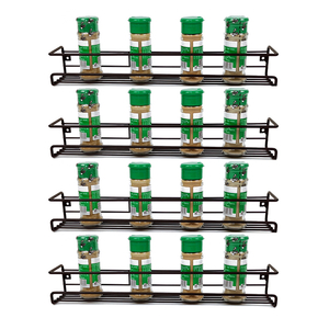 Zhaosheng Hardware - Estante colgante para tarros de especias, soporte para botellas de especias, estante de pared para cocina