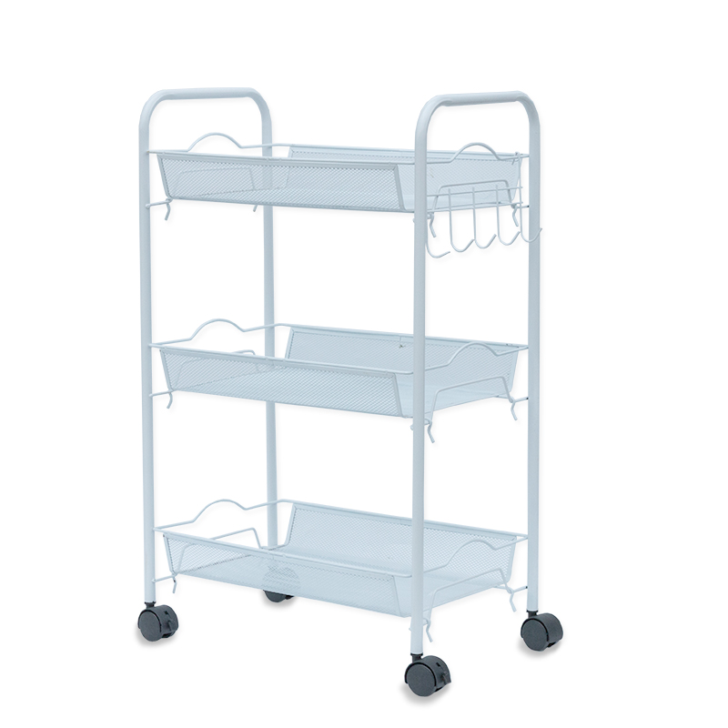 Zhaosheng Hardware - Organizador de carro utilitario de malla de almacenamiento para el hogar Estante de almacenamiento de cocina de 3 niveles
