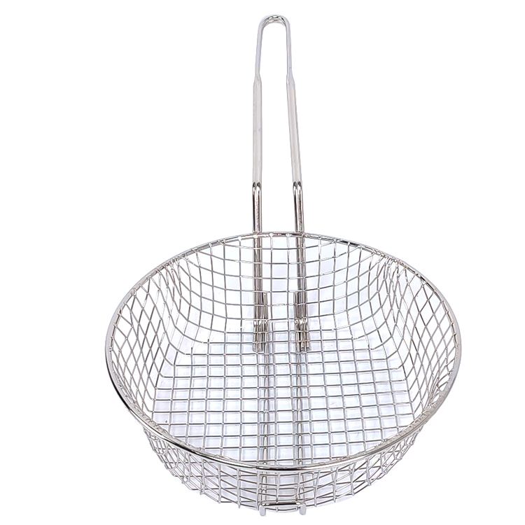 Zhaosheng Hardware - Cesta para freír de malla gruesa de 10.0 in, colador de cocina, cesta culinaria