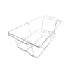 Zhaosheng Hardware - Bandeja de papel de vapor de tamaño completo, bandeja de agua, rejilla para frotar, buffet, fiesta, servir comida, soporte para platos para frotar