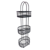 Zhaosheng - Estantería de baño de pie de estante de torre organizador de almacenamiento de metal decorativo de 3 niveles
