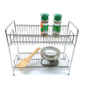 Zhaosheng Hardware - Estante de especias organizador de condimentos de 2 niveles para organizador de gabinete de encimera de cocina