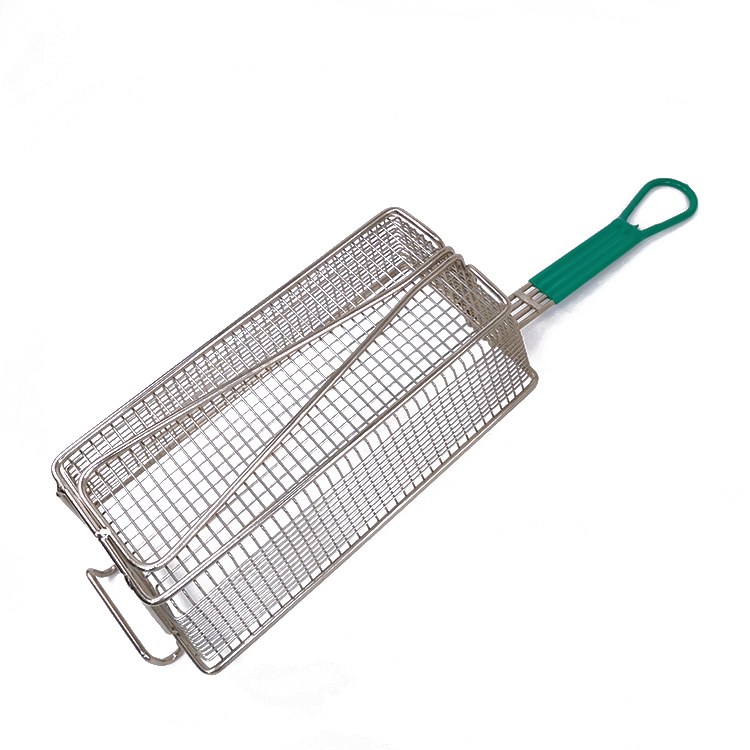 Hardware Zhaosheng - Cesta para freír de metal con gancho frontal