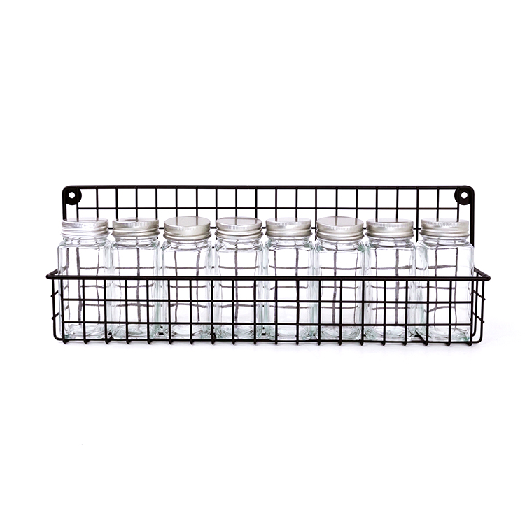 Zhaosheng Hardware - Soporte de almacenamiento para tarros de especias, organizador de condimentos, montaje en pared, especias colgantes