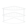 Zhaosheng Hardware - Estante esquinero de alambre de 2 niveles, organizador de mostrador de cocina, estante esquinero para platos