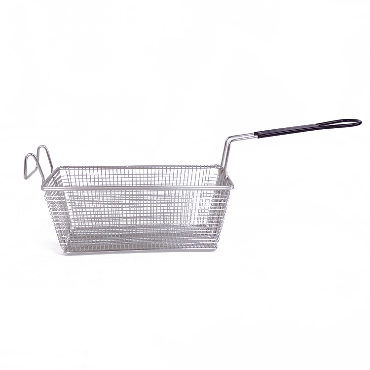 Zhaosheng Hardware - Cesta para freír de acero inoxidable de 9 galones con mango plegable
