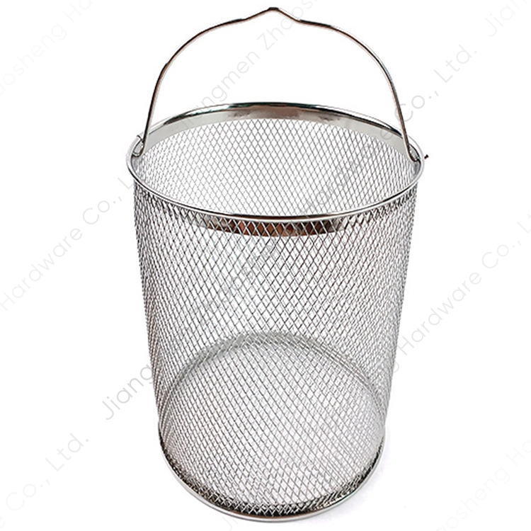 Zhaosheng Hardware - Cesta para freidora de estufa, olla redonda de malla de alambre de acero inoxidable