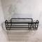 Zhaosheng - Estante de baño sin perforación Estante de baño de Acero Inoxidable Organizador de Almacenamiento de Ducha Negro