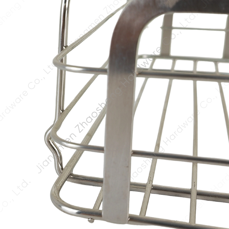 Zhaosheng - Estante de Ducha Adhesivo de Acero Inoxidable, Organizador, Estante de baño de Metal montado en la Pared sin Perforaciones