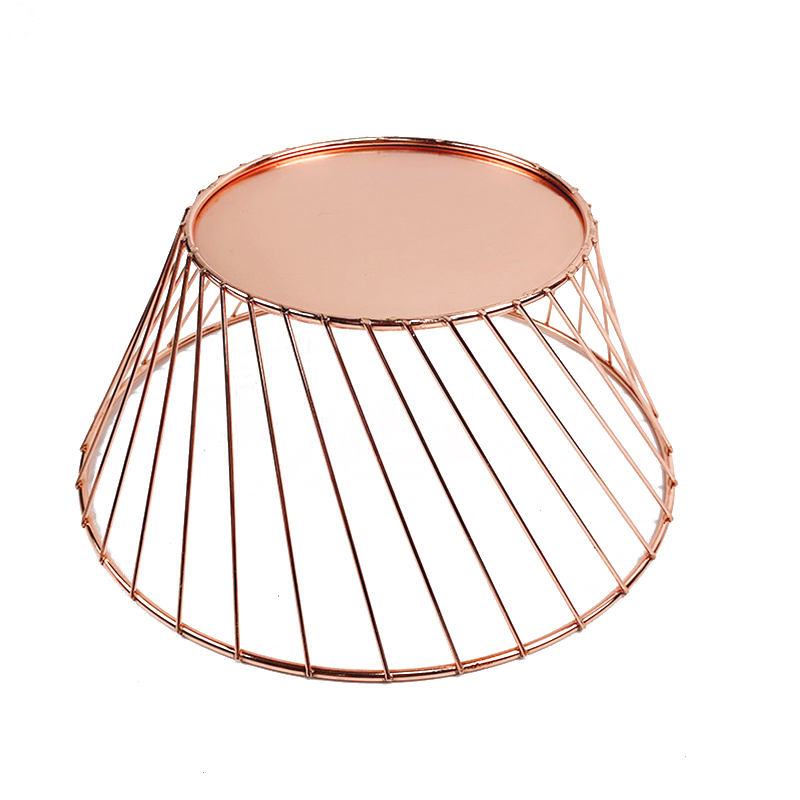 Zhaosheng Hardware - Organizador moderno de cesta de frutas para encimera, soporte de fruta de alambre redondo, cesta de almacenamiento, cesta de frutas