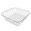 Zhaosheng Hardware - Cesta de enjuague para fregadero de cocina cuadrada, cesta de alambre de acero inoxidable para secado