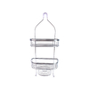 Zhaosheng - Organizador de champú con cabezal de ducha colgante de 2 niveles, sin perforación, almacenamiento de baño, cesta de baño, estante de ducha Caddy