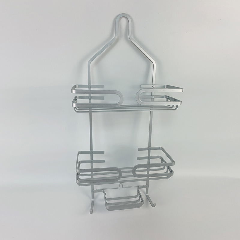 Zhaosheng - Estante de baño colgante para ducha de aluminio con soporte para champú sobre el cabezal de ducha