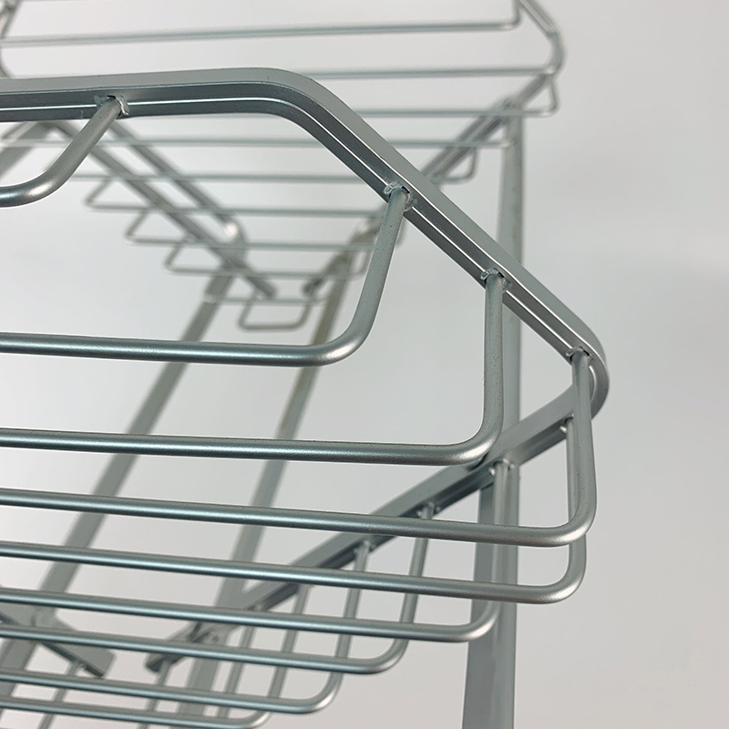 Zhaosheng - Estante de baño de Aluminio, Organizador de Inodoro, Carrito de Ducha, Estante de Almacenamiento de Esquina montado en la Pared