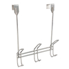 Zhaosheng Hardware - Ganchos para colgar sobre la puerta, estante para colgar llaves de baño, perchas de puerta de metal, gancho para ropa y toallas