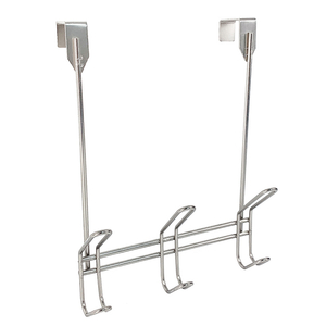 Zhaosheng Hardware - Ganchos para colgar en la puerta del baño, estante para colgar llaves, colgadores de puerta de metal, gancho para ropa y toallas