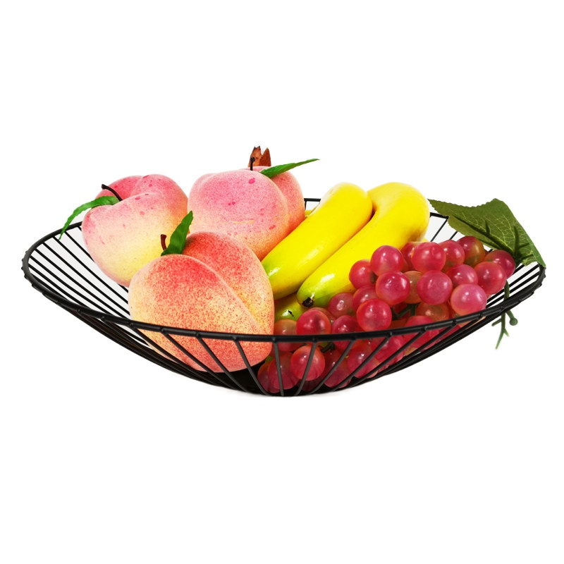 Zhaosheng Hardware - Cesta de fruta redonda de acero para encimera de frutero nórdico