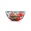 Zhaosheng Hardware - Cesta redonda de metal para frutas, recipientes de almacenamiento, cestas de frutas de alambre de hierro para almacenamiento de cocina