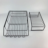 Zhaosheng Hardware - Escurreplatos de 2 niveles, color negro