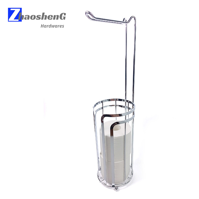 Zhaosheng - Soporte de almacenamiento de rollo de papel higiénico de metal para baño con reserva
