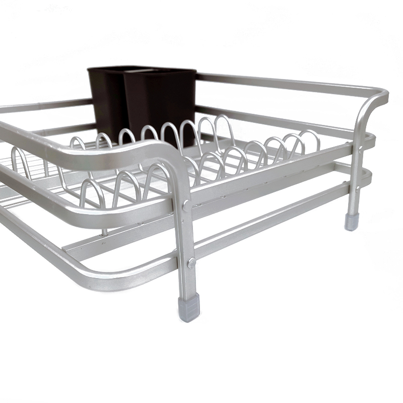 Zhaosheng Hardware - Escurridor de platos de aluminio, estante para secar platos, almacenamiento de cocina