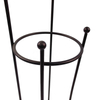 Zhaosheng - Soporte para papel higiénico, estante de metal, soporte para rollo de papel higiénico, dispensador de papel higiénico