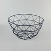 Zhaosheng Hardware - Frutero de metal, cesta de frutas redonda, cesta de almacenamiento de malla geométrica