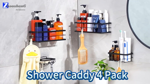 Zhaosheng - Cesta de baño Organizador de Ducha Estante de baño Estante de baño Multiusos montado en la Pared Estante de Ducha