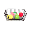 Zhaosheng Hardware - Cesta de despensa de metal apilable para baño, cocina, alimentos, frutas, cesta de almacenamiento de alambre