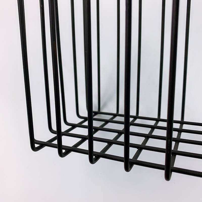 Zhaosheng Hardware - Cesta de almacenamiento de alambre Bakset de metal negro para almacenamiento de cocina y baño