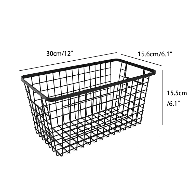 Zhaosheng Hardware - Cestas de alambre para almacenamiento, despensa, cesta de alambre de metal apilable
