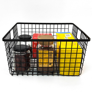 Zhaosheng Hardware - Contenedores de almacenamiento Cocina Armario de alimentos Organizador de almacenamiento Cesta de alambre de metal