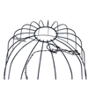Zhaosheng Hardware - Cesta de flores colgante verde para porche al aire libre, colgador de macetas para el hogar, jardín, cesta colgante de alambre
