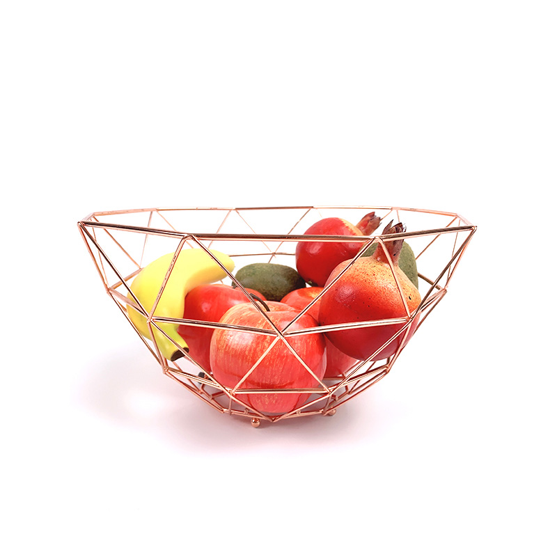 Zhaosheng Hardware - Cesta de frutas de hierro para el hogar, mesa, drenaje, encimera, almacenamiento, cesta de frutas