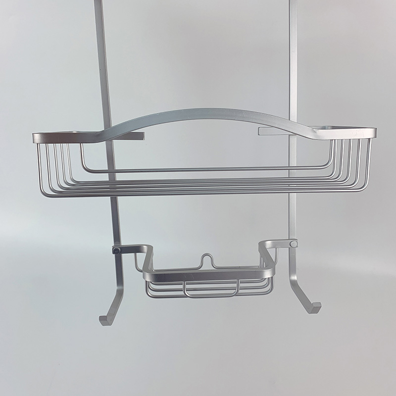 Zhaosheng - Almacenamiento de esquina de aluminio de 3 capas, toalla de mano, estante de baño, carrito de ducha colgante para techo oxidado