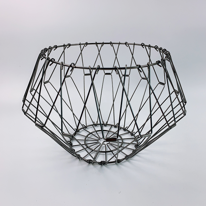 Zhaosheng Hardware - Cesta de almacenamiento plegable de alambre para decoración del hogar