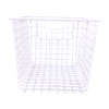 Zhaosheng Hardware - Cesta de almacenamiento de metal, gabinete de baño, cesta de alambre para lavandería, organizador de almacenamiento para el hogar, contenedor de almacenamiento de alimentos