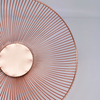 Cesta decorativa para el hogar, alambre chapado en cobre, cesta de frutas, hardware Zhaosheng