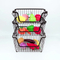 Cesta de almacenamiento apilable para cocina, cesta de frutas de alambre, hardware Zhaosheng