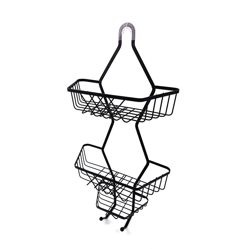 Zhaosheng - Estante para carrito de ducha de baño colgante nórdico Estante de baño de 3 capas