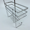 Zhaosheng - Estante de baño con cesta para ducha, almacenamiento colgante de metal de 2 niveles
