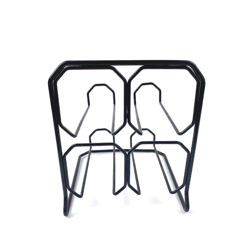 Zhaosheng Hardware - Estante para vino de hierro, decoración de la casa, soporte para botella de vino, estante para vino